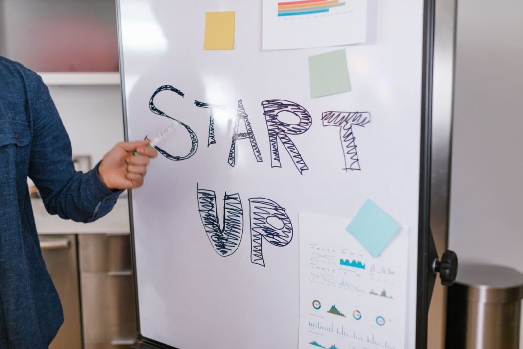 Starting a Business in Nigeria: 10 Steps Before You Launch A hand-drawn start up sign with arrows, planning a new business