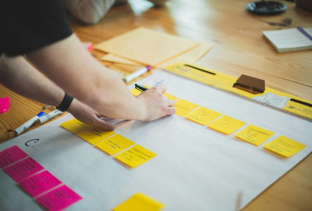 The Eisenhower Matrix: How to Prioritise What Really Matters Person organising sticky notes on a board to prioritise tasks