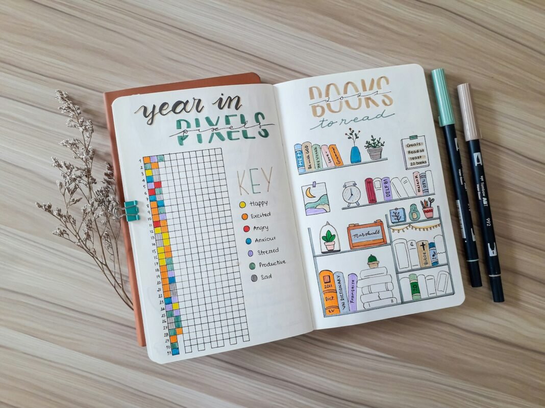 How to Build Habits That Stick: A Simple, Science-Backed System Bullet journal with a habit tracker and colourful markers